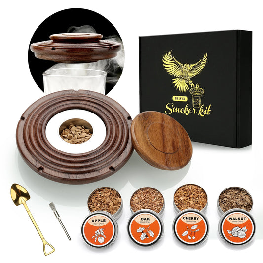 Premium Whiskey Smoker Set | Verfijnd, eenvoudig in gebruik, en perfect voor de moderne Gentleman